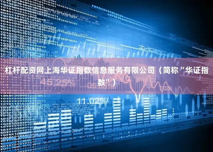 杠杆配资网上海华证指数信息服务有限公司（简称“华证指数”）